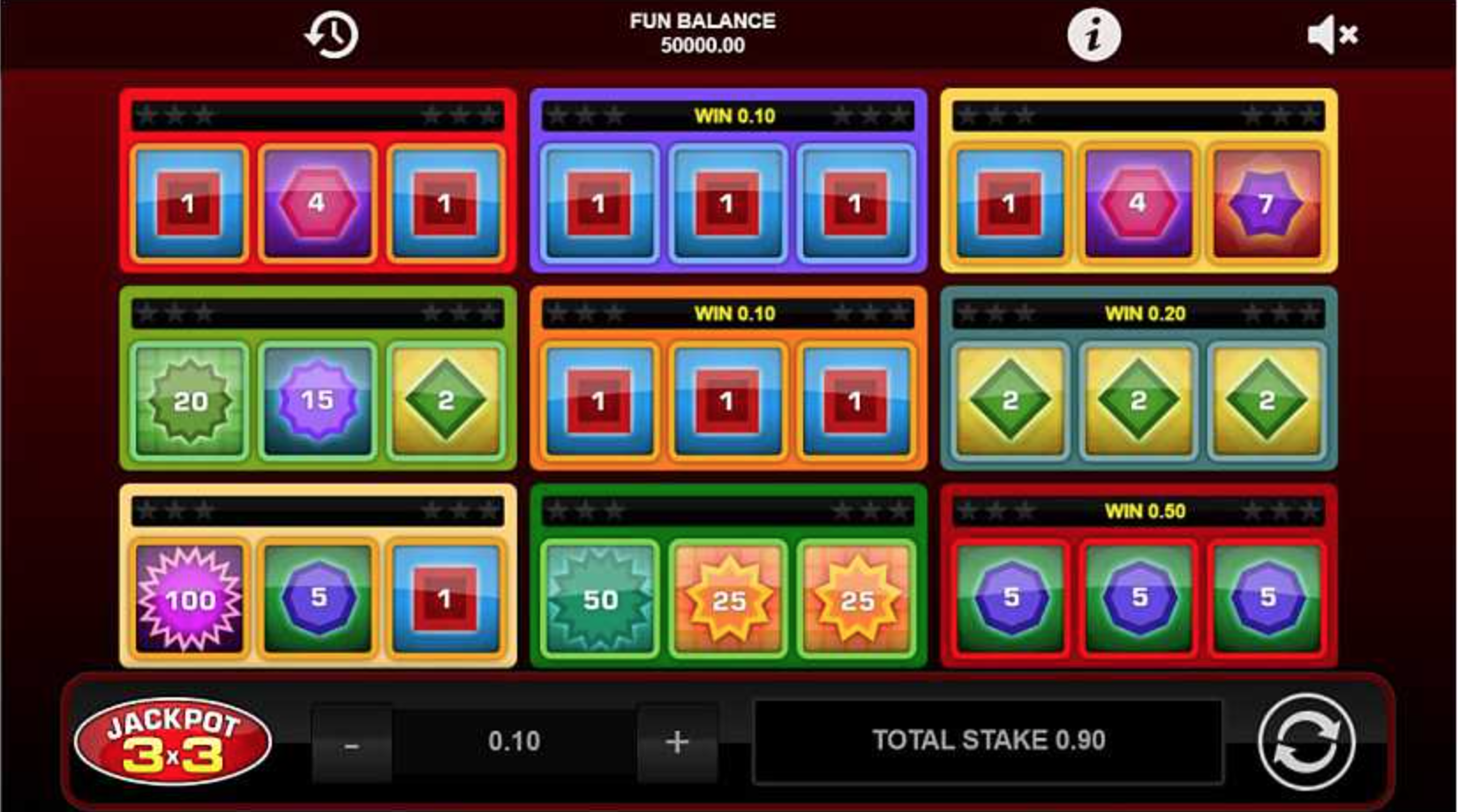 Jackpot 3x3 - Review, Demo Play, Payout, Free Spins & Bonuses