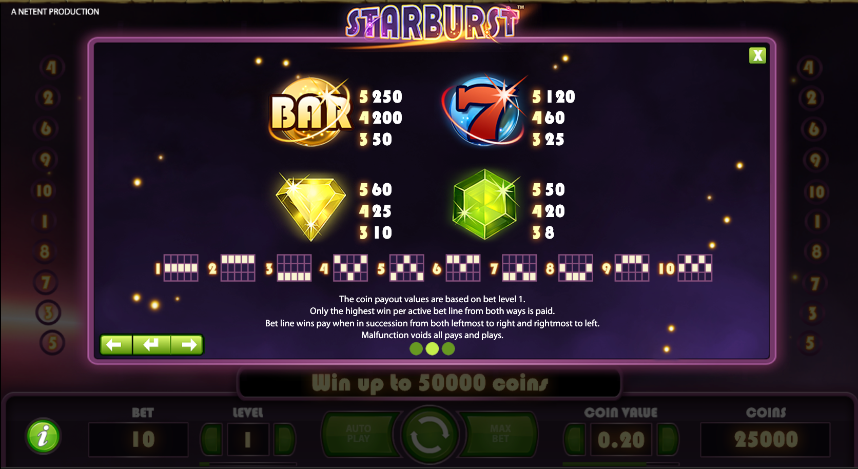 starburst-by-netent-paylines