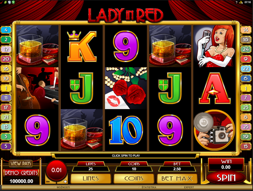 lady in red slots