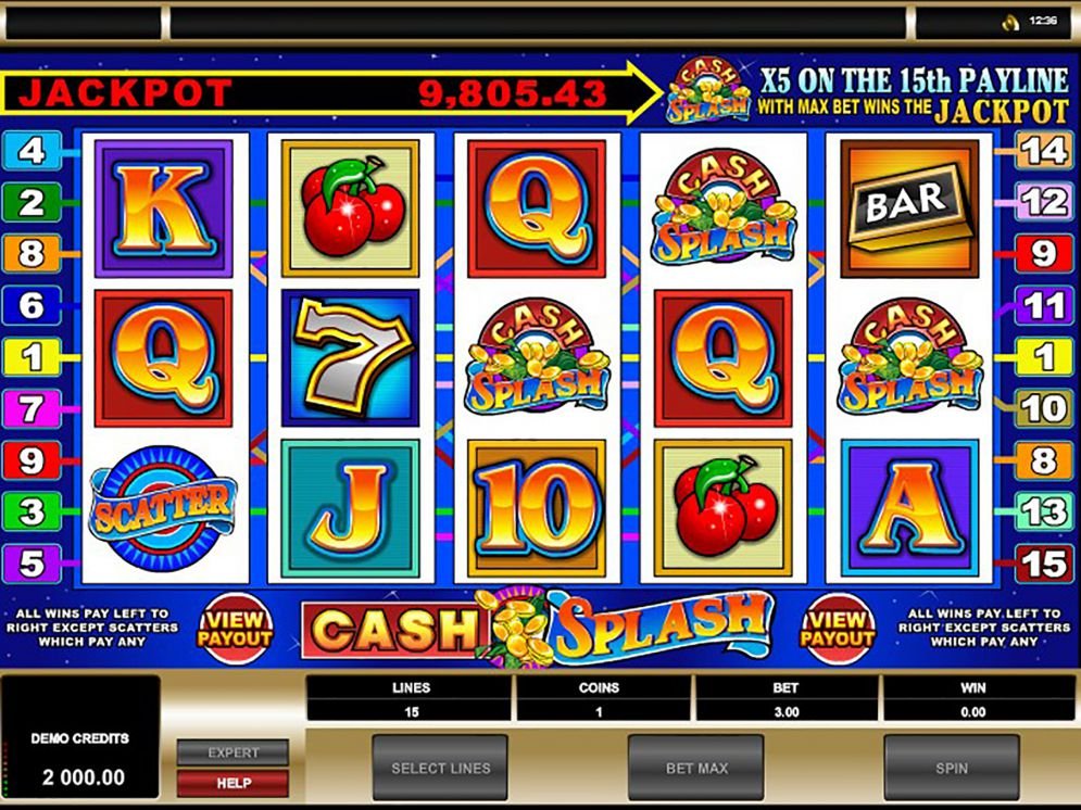 Cash Splash – 5 Reel Slot!