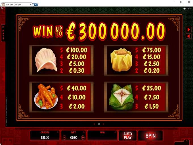 Win Sum Dim Sum Slots UK Best Slots Online